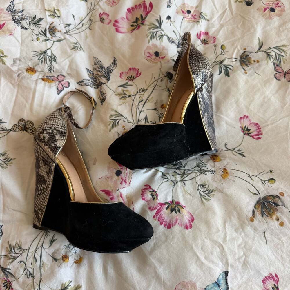 Colin Stuart Platform Wedge Heels - Picture 3 of 5